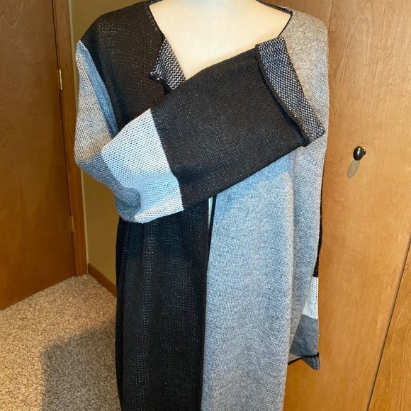Color Block Long Cardigan - Picture 2 of 7